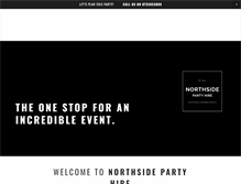 Tablet Screenshot of northsidepartyhire.com.au